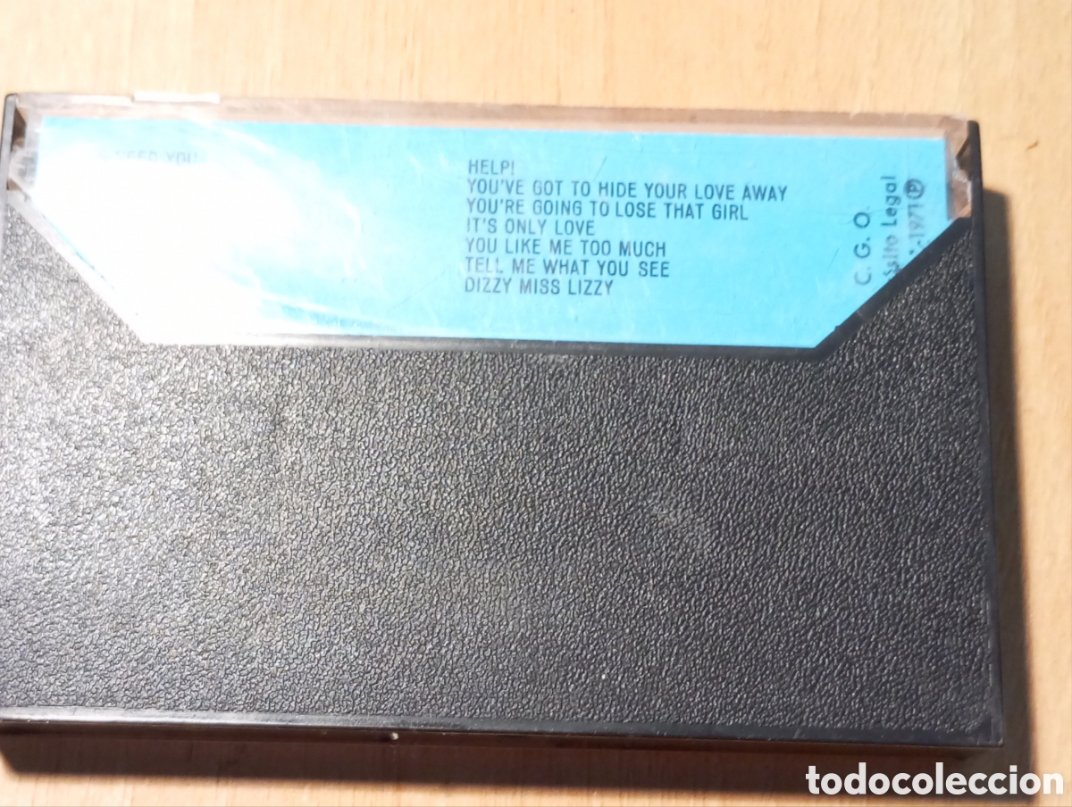 Casetes antiguos: Casete the beatles help emi Odeon 1971 - Foto 2