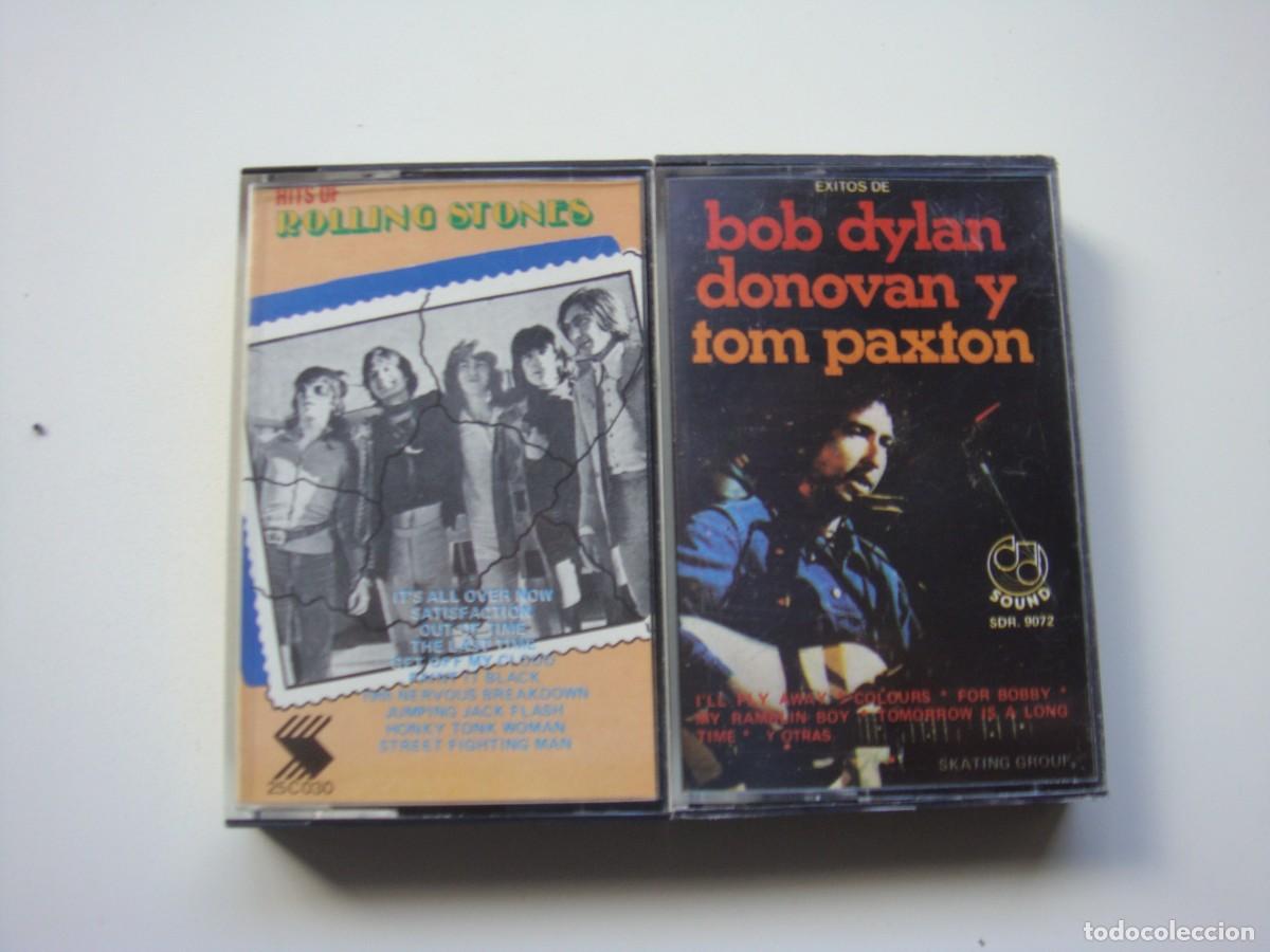 Casetes antiguos: 2 CASETES ROLLING STONES BOB DYLAN - Foto 1