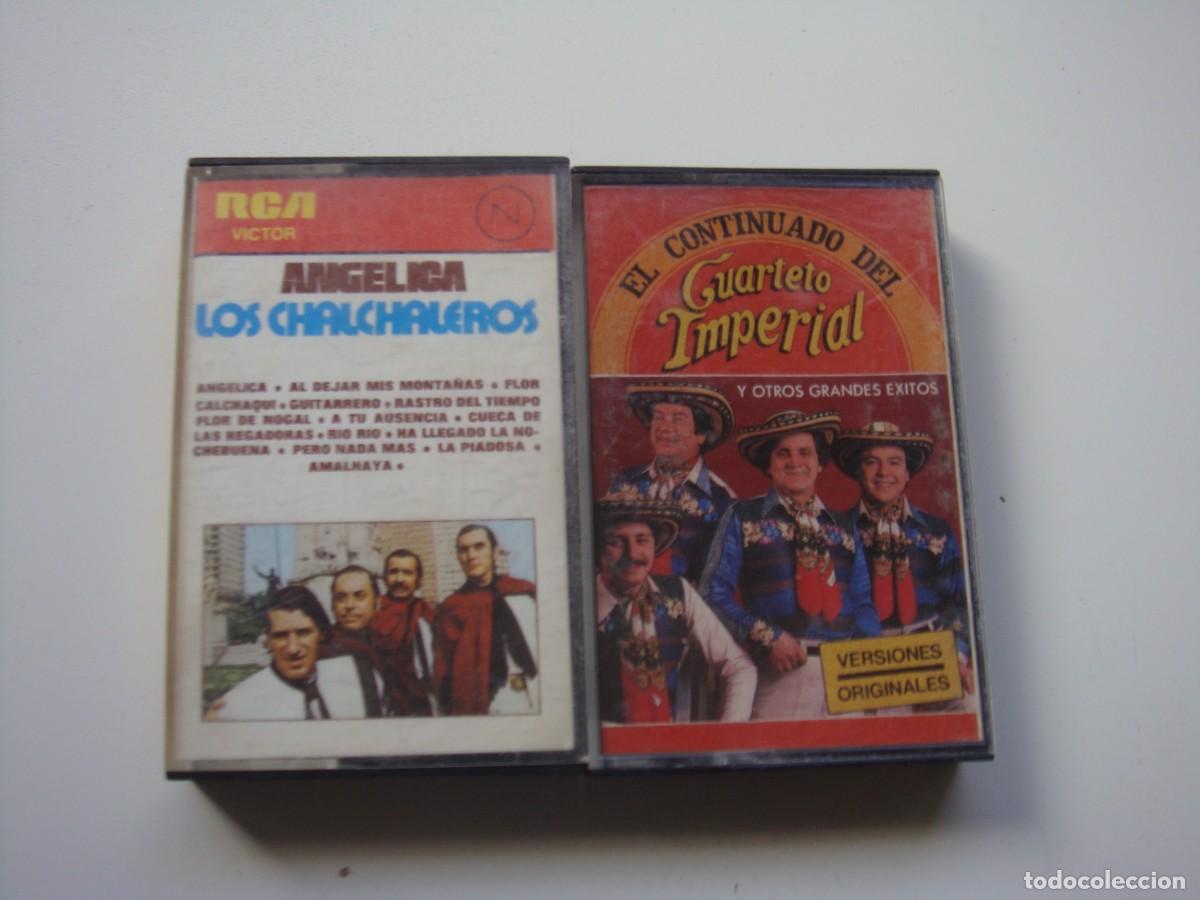 Casetes antiguos: 2 CASETES LOS CHALCHALEROS - CUARTETO IMPERIAL - Foto 1