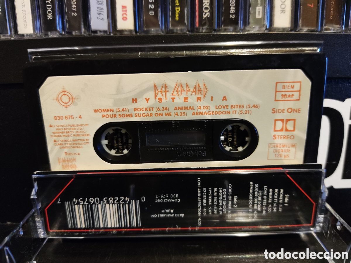 Casetes antiguos: DEF LEPPARD - HYSTERIA - Foto 2