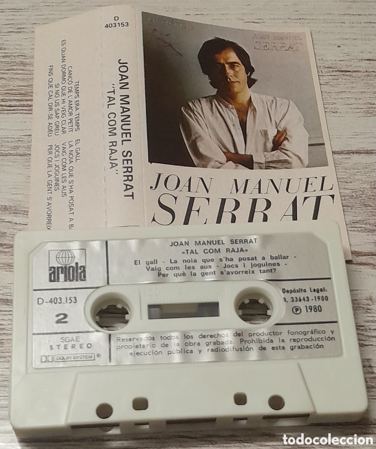 Casetes antiguos: JOAN MANUEL SERRAT - TAL COM RAJA - Foto 1
