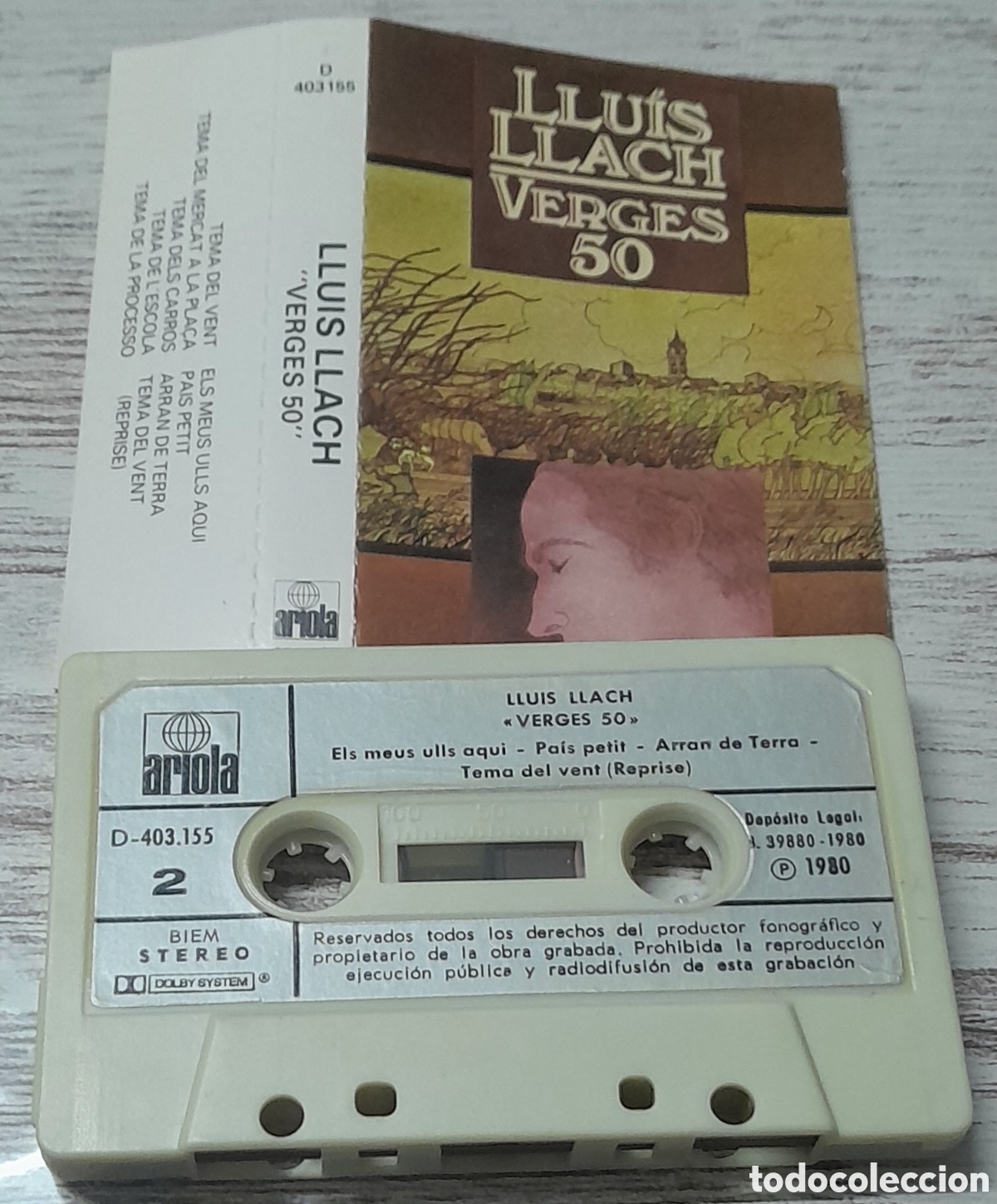 Casetes antiguos: LLUIS LLACH - VERGES 50 - Foto 1