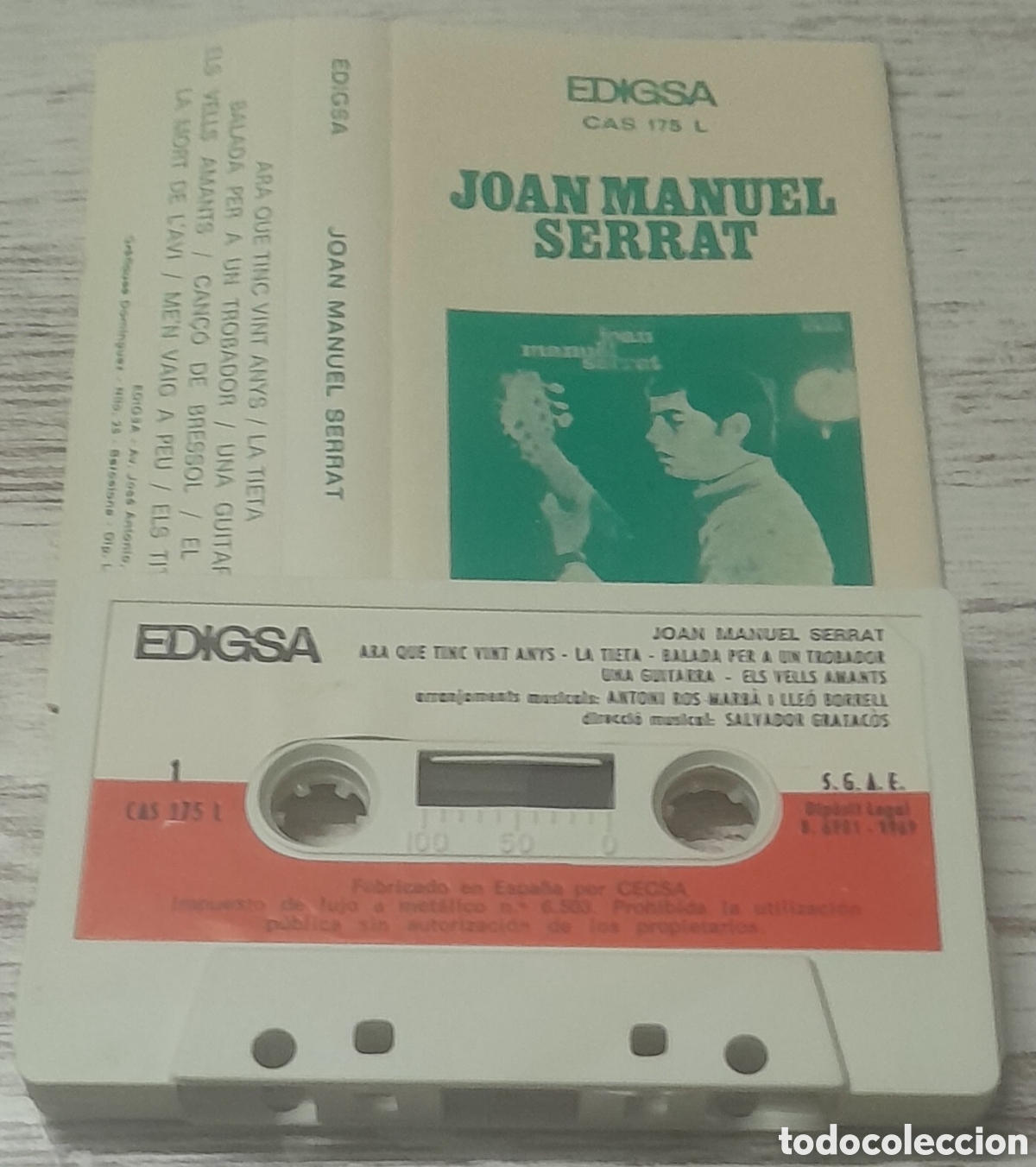 Casetes antiguos: JOAN MANUEL SERRAT - Foto 1