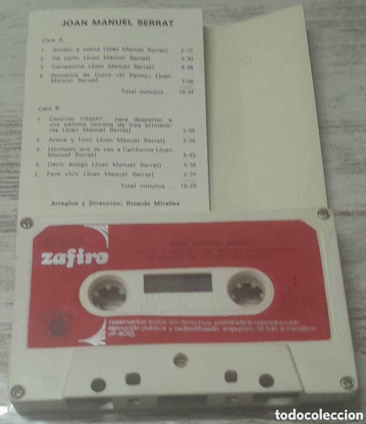 Casetes antiguos: JOAN MANUEL SERRAT - Foto 2