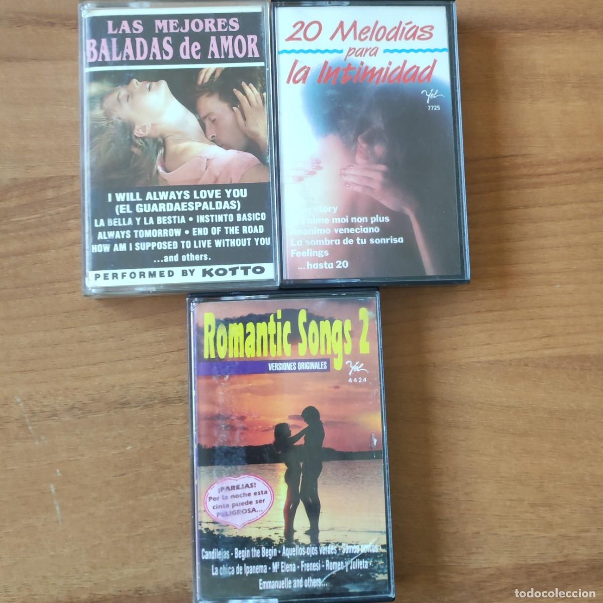 Casetes antiguos: Lote 3 Cassette - Canciones Rom&aacute;nticas - Foto 1