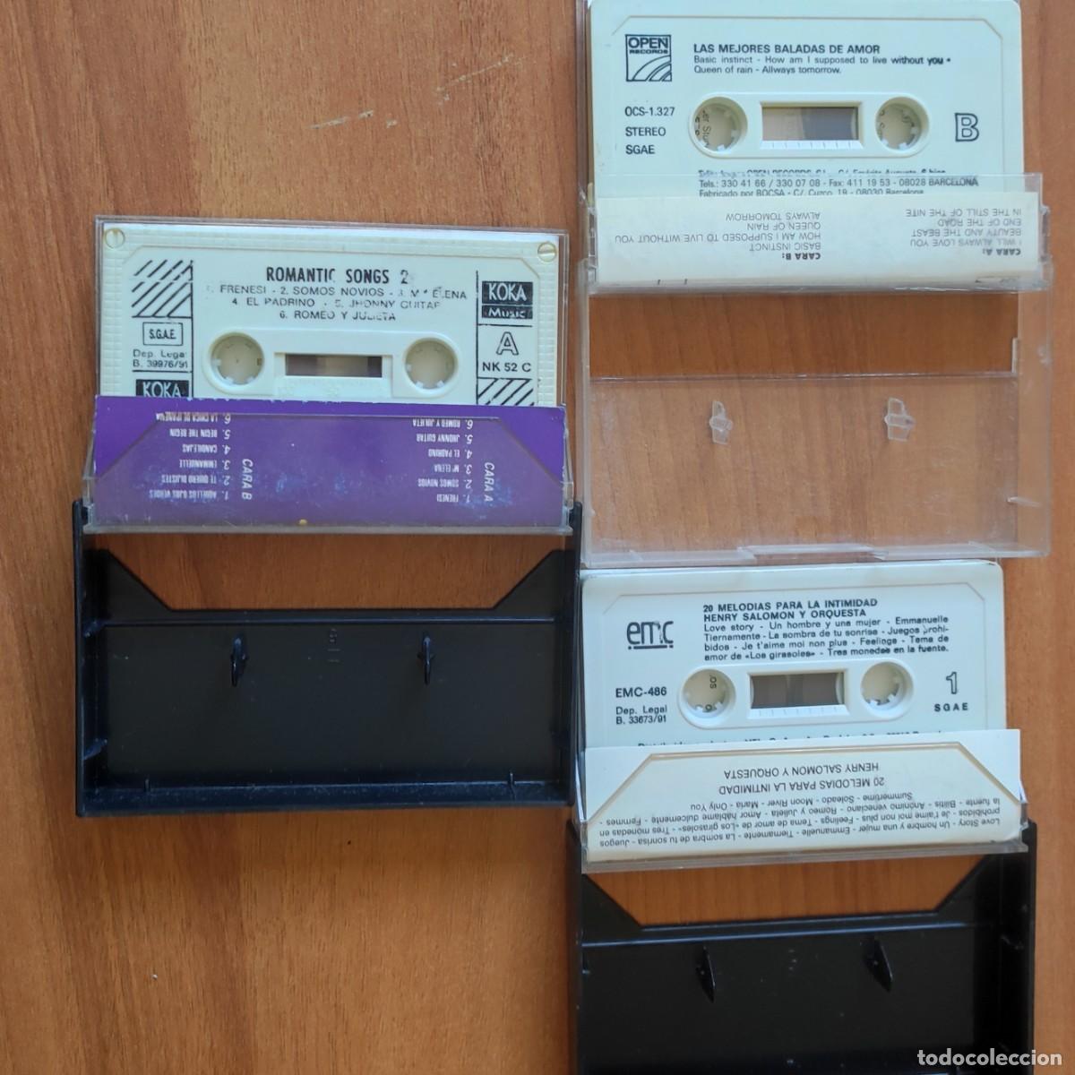 Casetes antiguos: Lote 3 Cassette - Canciones Rom&aacute;nticas - Foto 2