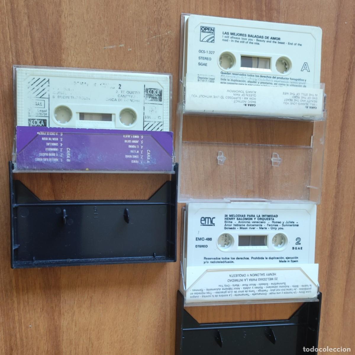 Casetes antiguos: Lote 3 Cassette - Canciones Rom&aacute;nticas - Foto 3
