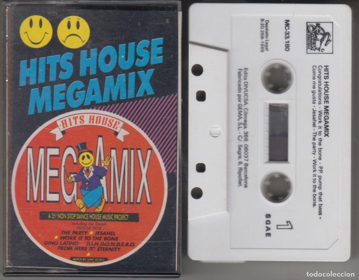 Casetes antiguos: Hits House Megamix Acid Dance cassette 1989