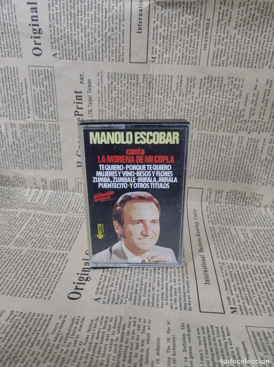 Casetes antiguos: MANOLO ESCOBAR CANTA LA MORENA DE MI COPLA - Foto 1