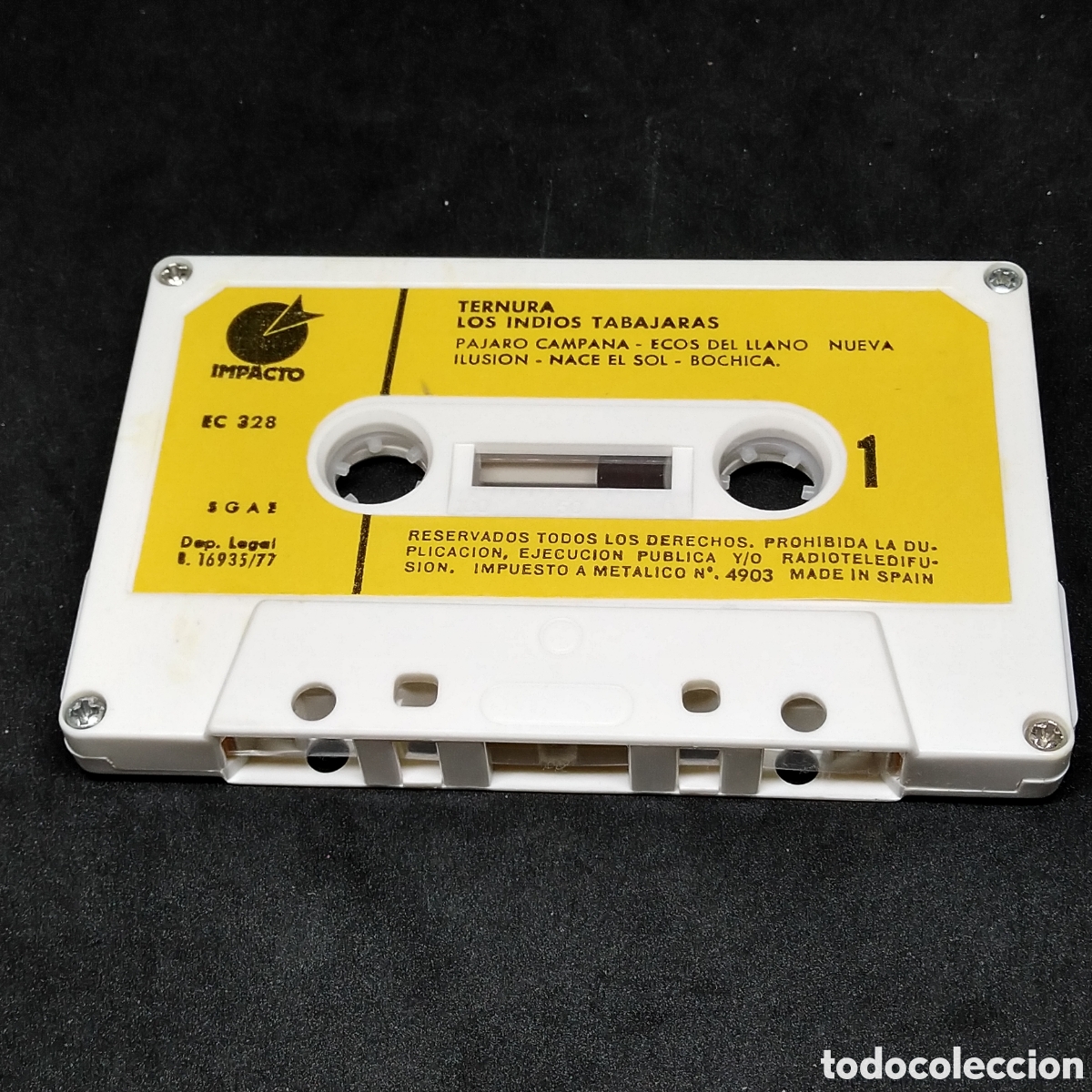 Casetes antiguos: LOS INDIOS TABAJARAS - TERNURA - CASETE - 1977 - Foto 4