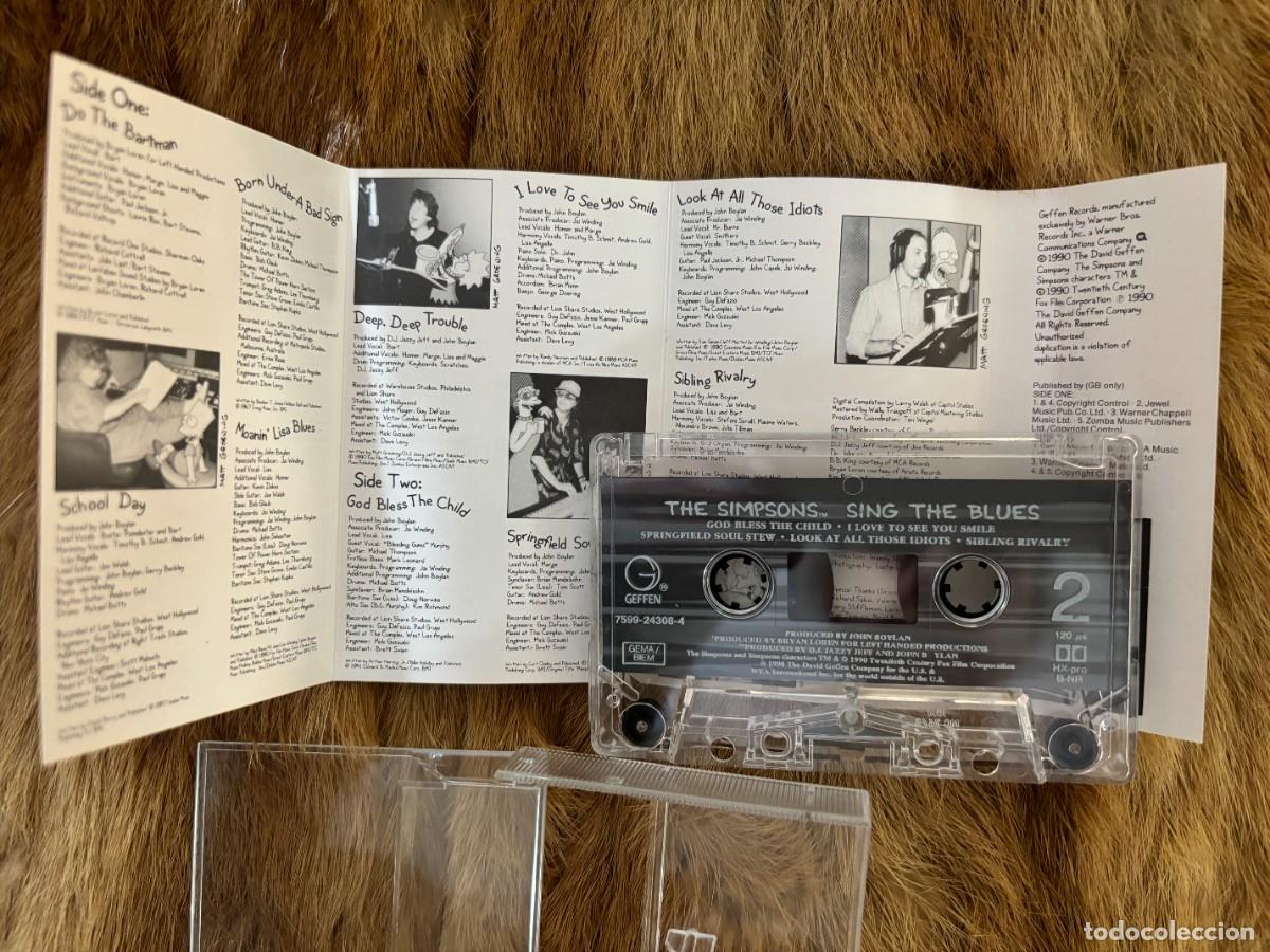 Casetes antiguos: THE SIMPSONS. SING THE BLUES. 1990 - Foto 3
