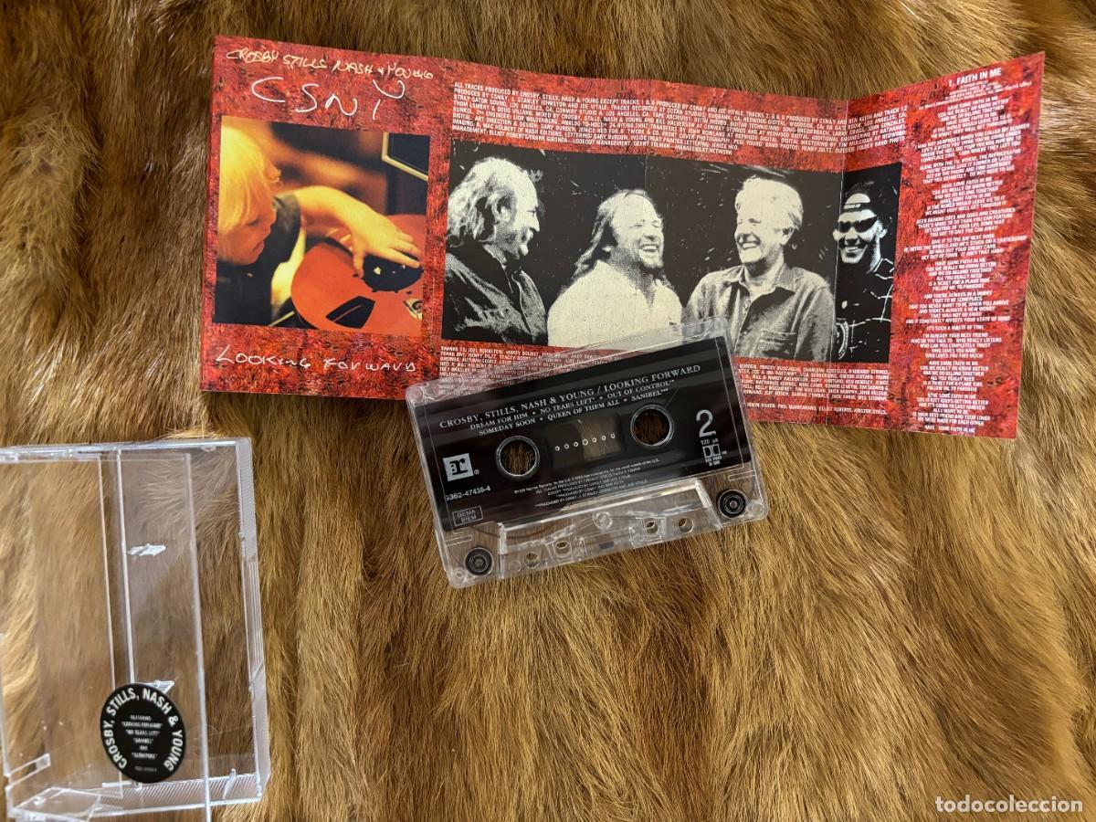 Casetes antiguos: CROSBY STILLS NASH & YOUNG. LOOKING FORWARD. 1999 - Foto 2