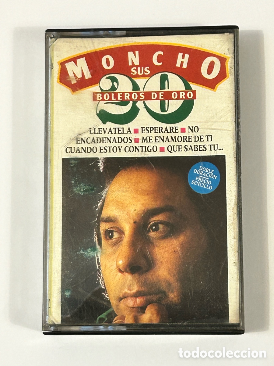 Casetes antiguos: CASSETTE. MONCHO. SUS 20 BOLEROS DE ORO - Foto 1