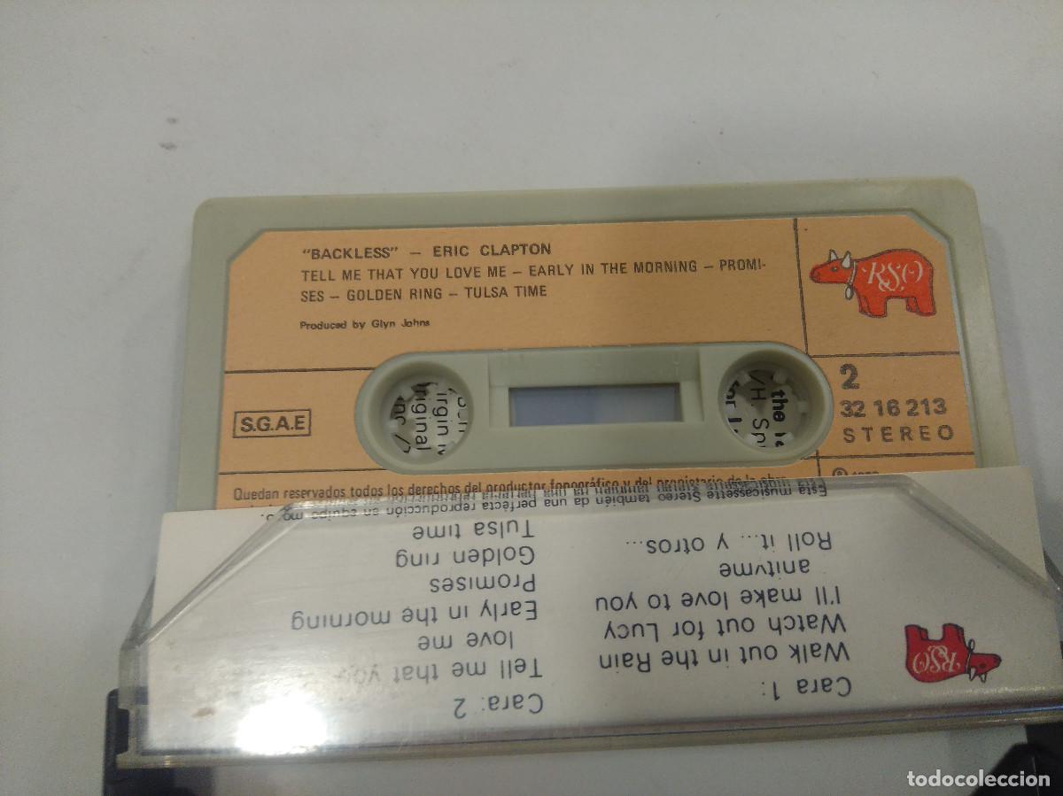 Casetes antiguos: ERIC CLAPTON/BACKLESS/CASETE. - Foto 2