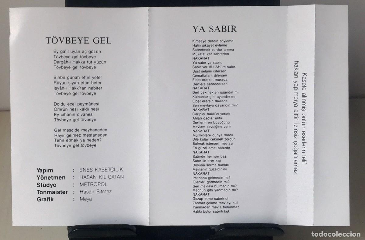 Casetes antiguos: Hasan Kili&ccedil;atan - Ya Sabir - Cassette - Foto 4