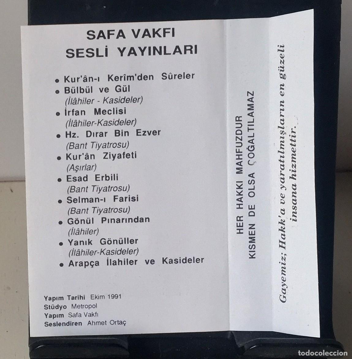 Casetes antiguos: Arap&ccedil;a - Il&acirc;hiler ve K&acirc;sideler - Cassette - Foto 4