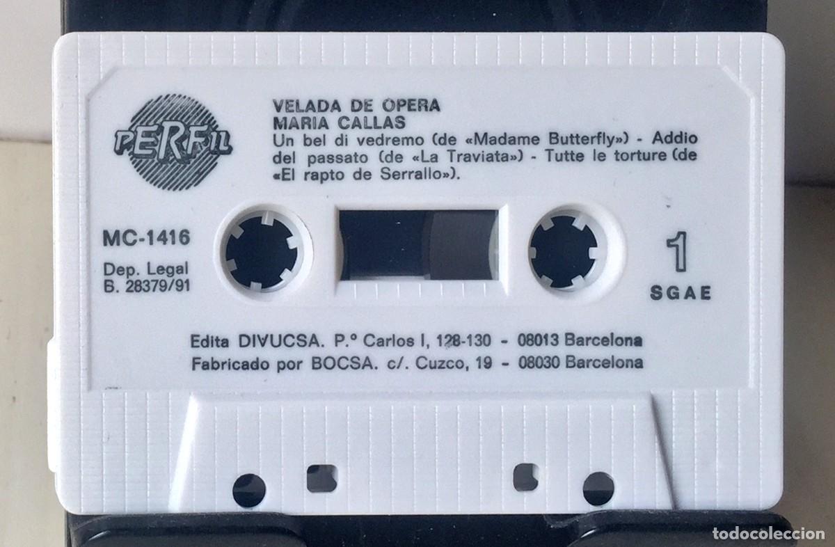 Casetes antiguos: Mar&iacute;a Callas - Velada de &Oacute;pera - Cassette - Foto 5