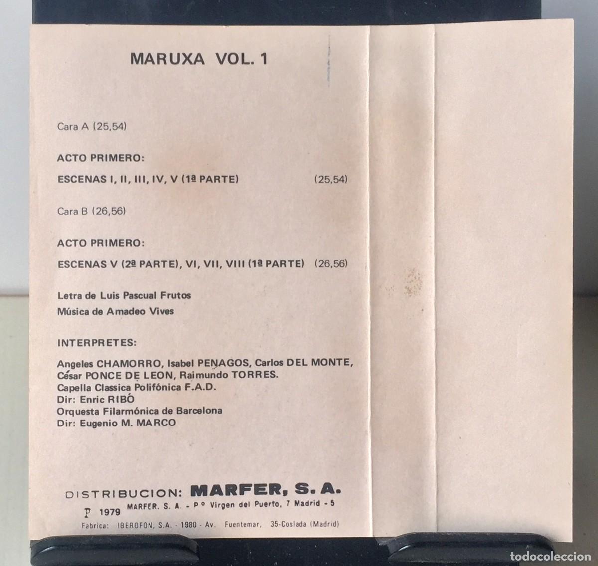 Casetes antiguos: Maruxa Vol. 1 y 2 - 2 X Cassette - Foto 5