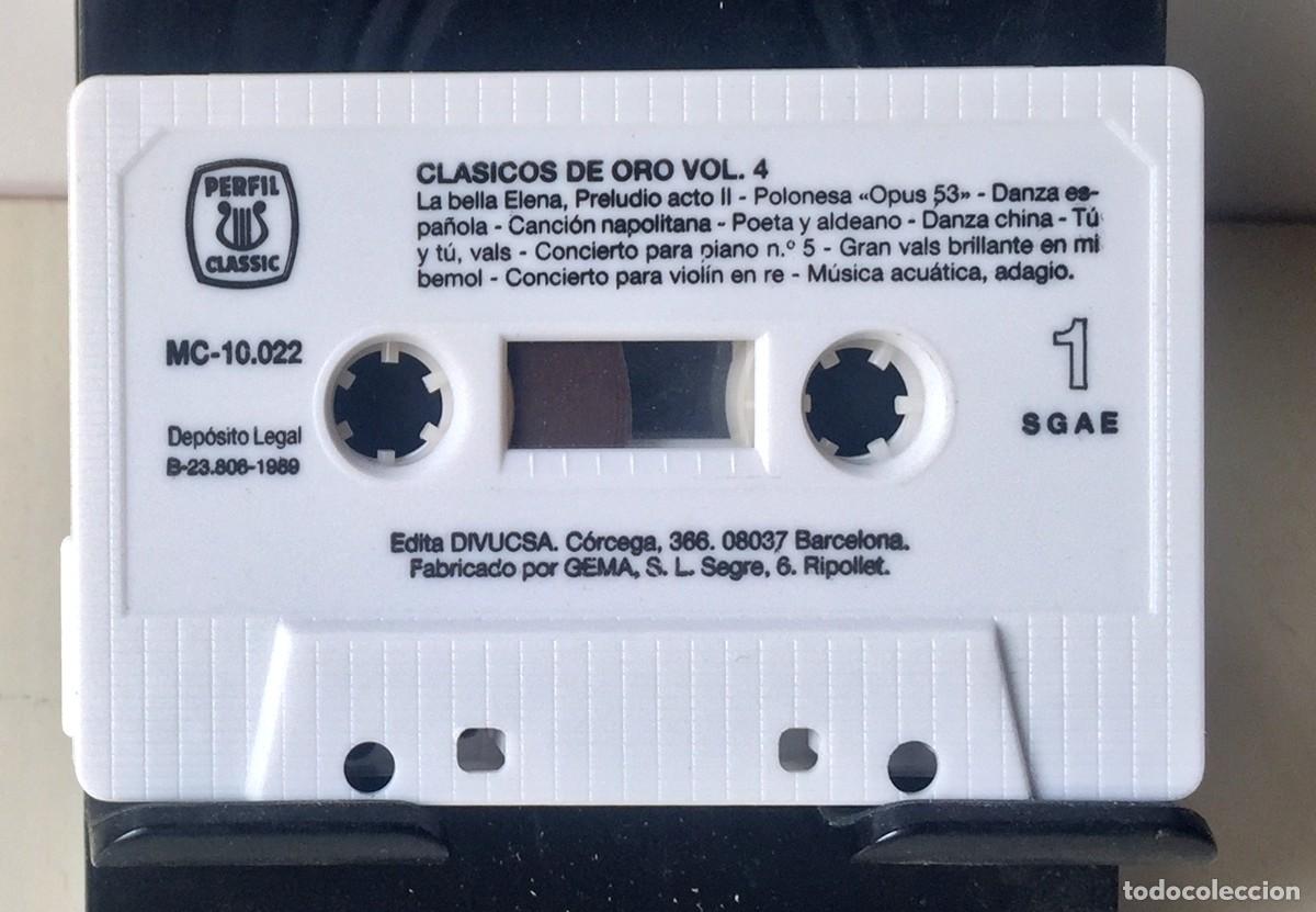 Casetes antiguos: Cl&aacute;sicos de Oro Vol. 4 - Cassette - Foto 5