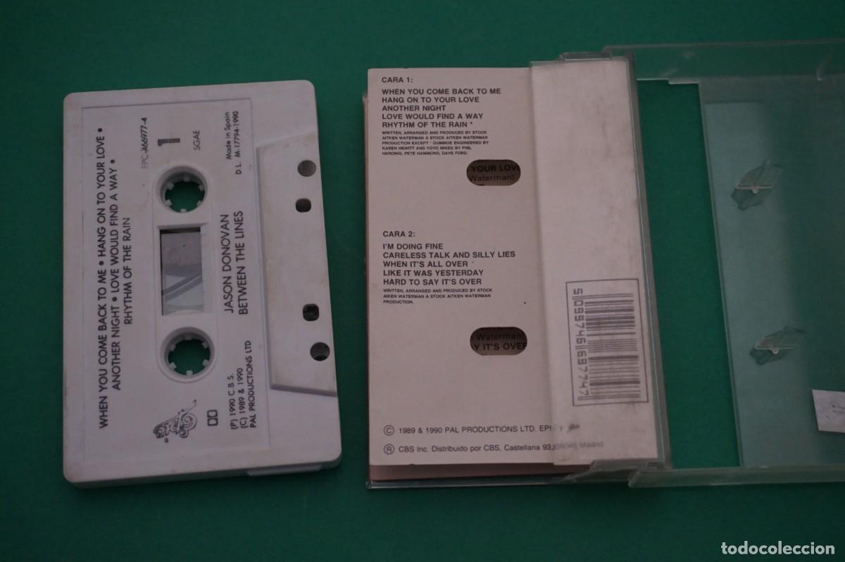 Casetes antiguos: CASETE - JASON DONOVAN - BETWEEN THE LINES - Foto 2