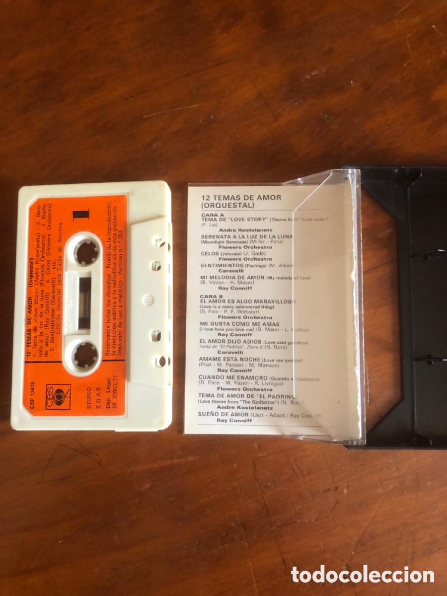 Casetes antiguos: 12 temas de amor cinta cassette - Foto 2