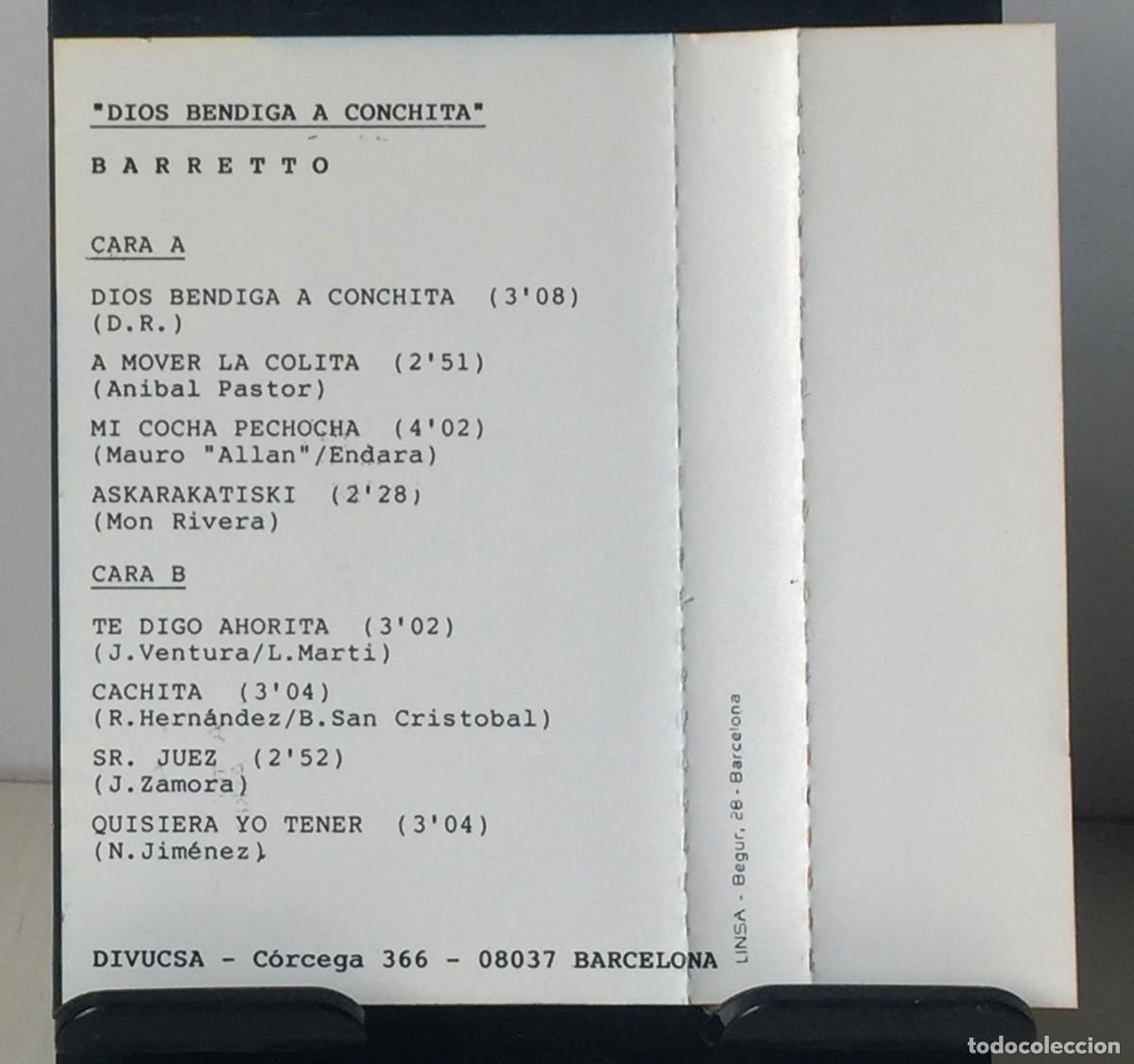 Casetes antiguos: Barretto - Dios Bendiga a Conchita - Cassette - Foto 4
