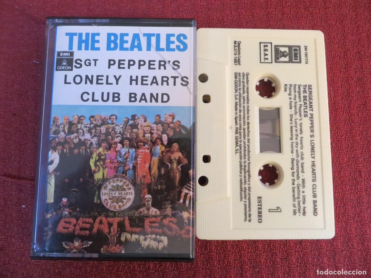 Casetes antiguos: THE BEATLES-SGT PEPPER&acute;S LONELY HEARTS CLUB BAND-EDICION ESPA&Ntilde;OLA 1987- RARO !!!!!