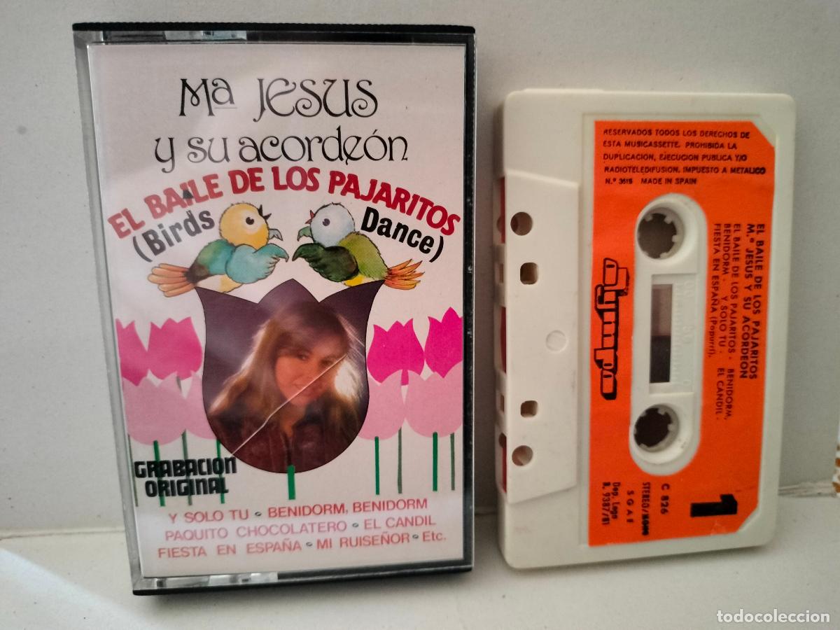 Cassetes antigas: ANTIGUA CASETE CASSETTE MARIA JESUS Y SU ACORDEON LOS PAJARITOS