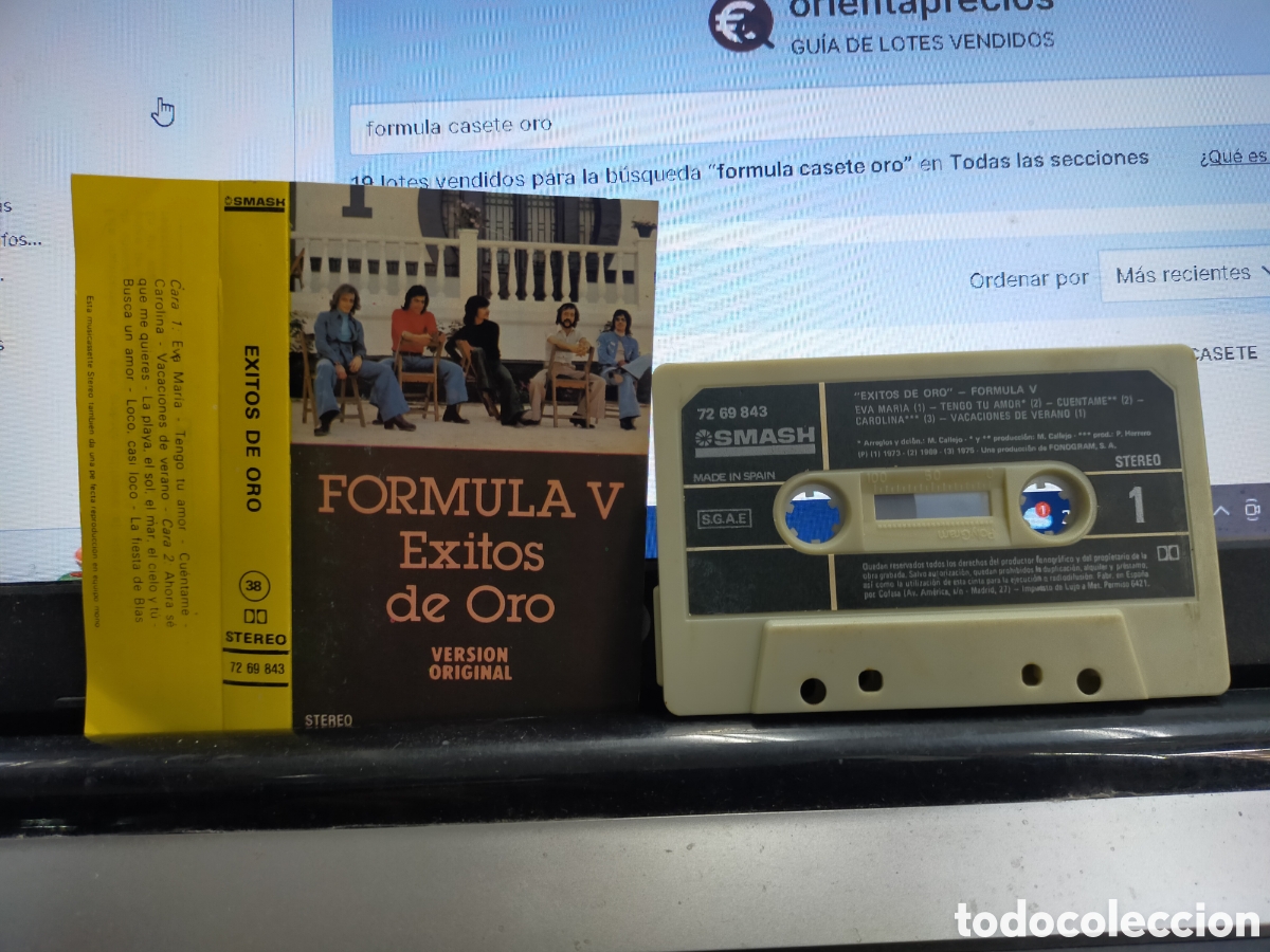 Casetes antiguos: Formula V casete &eacute;xitos de oro 1980 - Foto 1