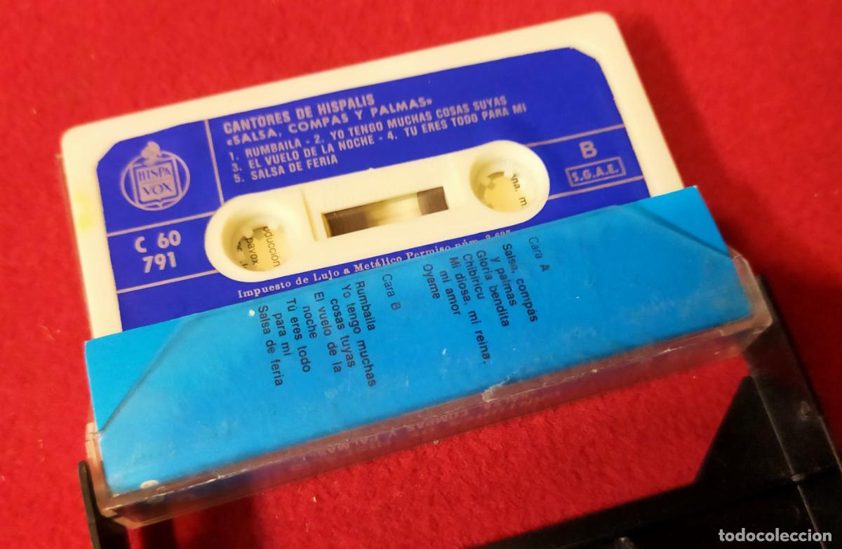 Casetes antiguos: CANTORES DE HISPALIS &rdquo;SALSA, COMP&Aacute;S Y PALMAS&rdquo; - Cassette. - Foto 3