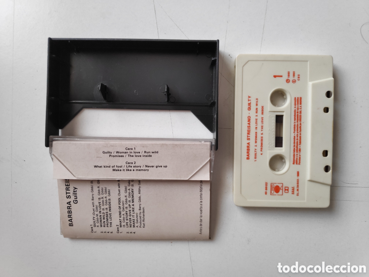Casetes antiguos: Barbara Streisand, Guilty. Casette - Foto 5