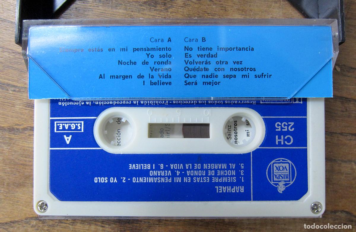Casetes antiguos: CASETE - RAPHAEL - 1973 - HISPAVOX - REF: CH 255 - Foto 2