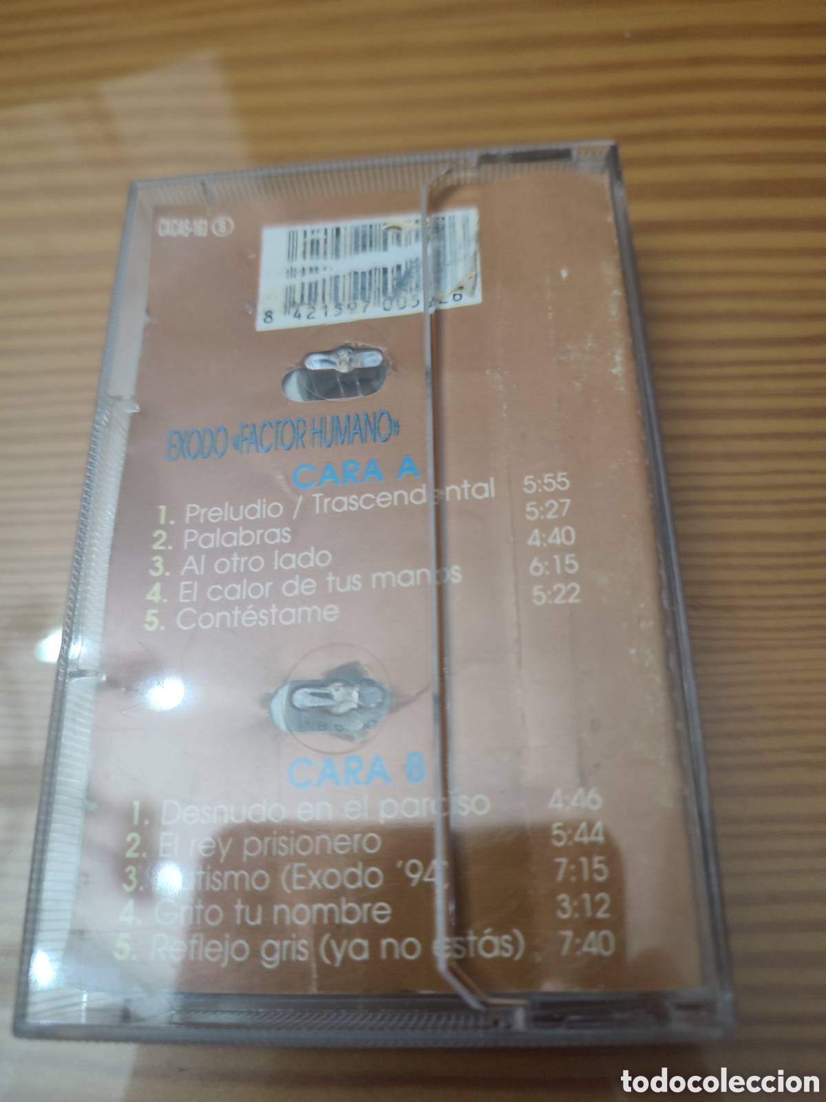Casetes antiguos: Cinta de cassette de Exodo &rdquo; Factor Humano &rdquo; buen estado - Foto 2