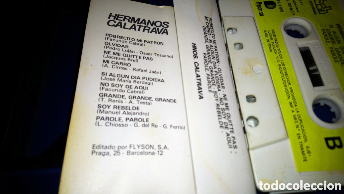 Casetes antiguos: Cinta hermanos calatrava - Foto 5
