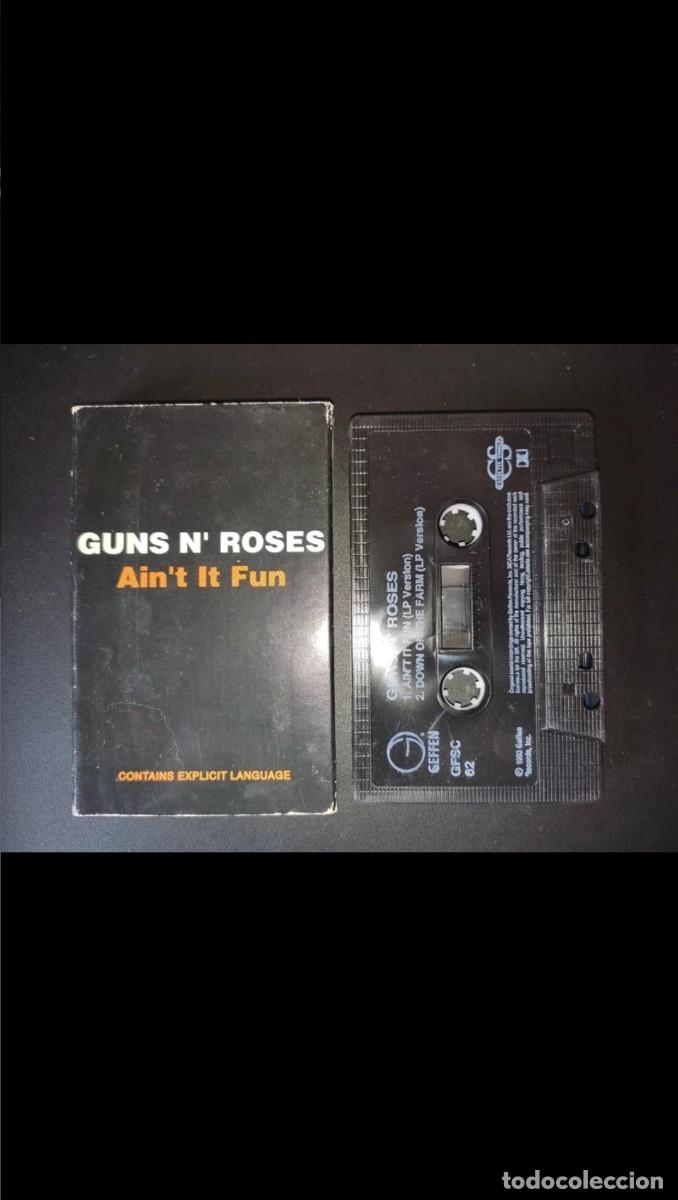 Casetes antiguos: CASSETTE GUNS N ROSES AINT IT FUN - Foto 1