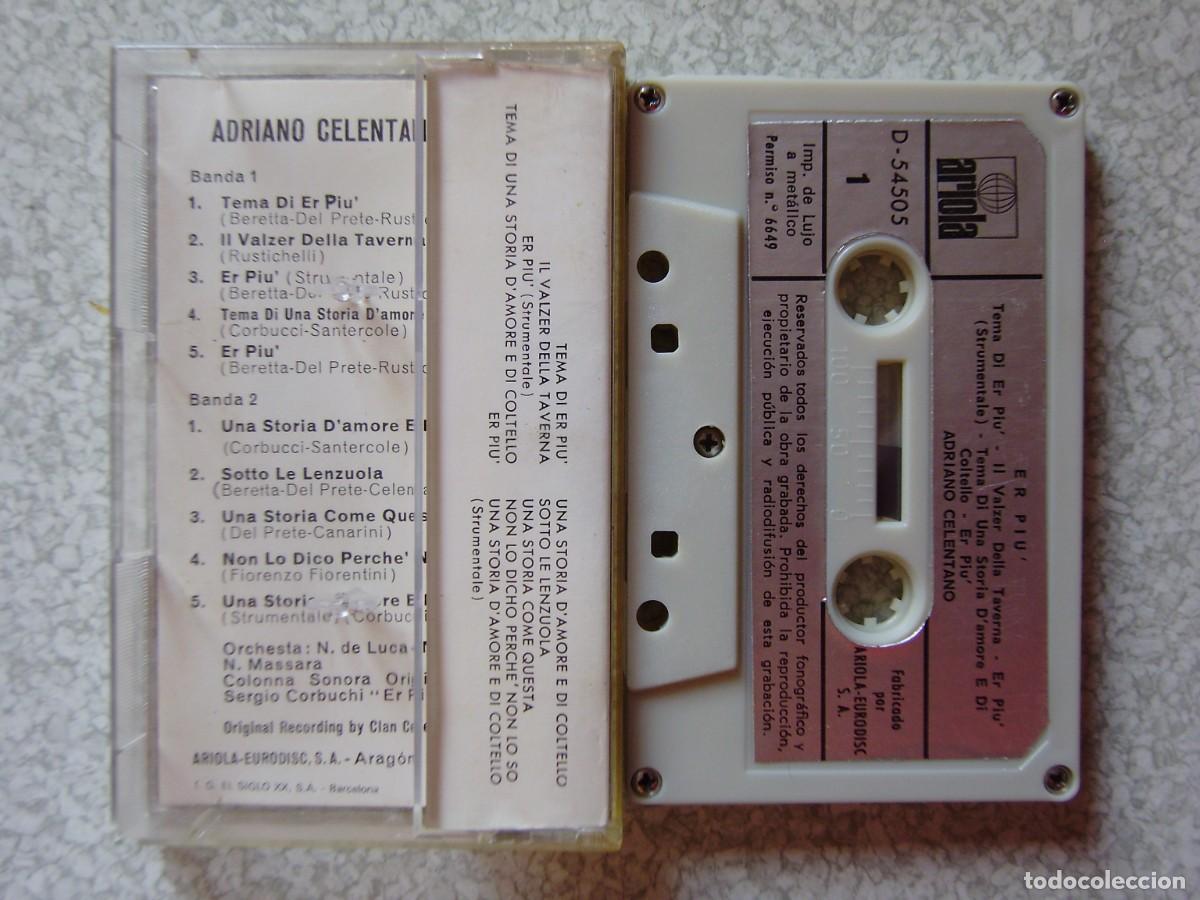 Casetes antiguos: ADRIANO CELENTANO..ER PIU......PEDIDO MINIMO 5&euro; - Foto 2