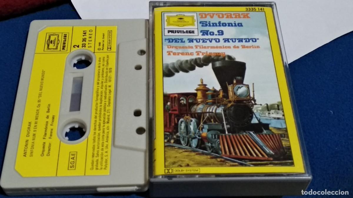 Casetes antiguos: DVORAK / SINFONIA N&ordm;9 DEL NUEVO MUNDO / FERENC FRICSAY -ORQ. BERLIN - CASETE 1979 DEUSTCHE GRAMOPHON