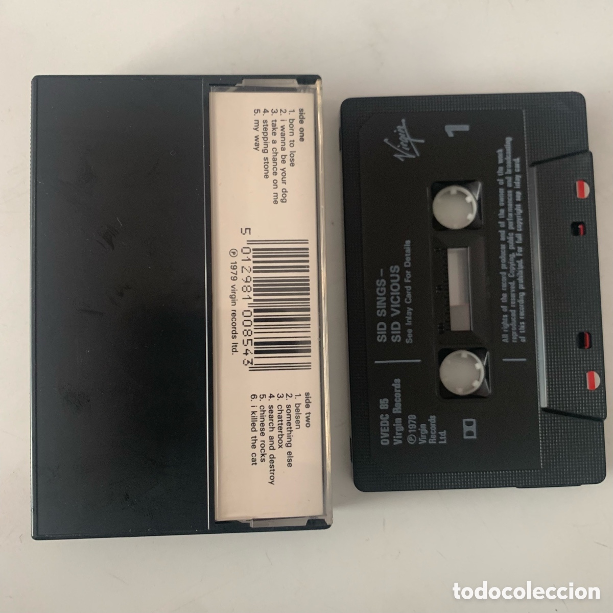 Casetes antiguos: Cinta cassette Sid Vicious - Sid Sings de 1986 - Foto 2