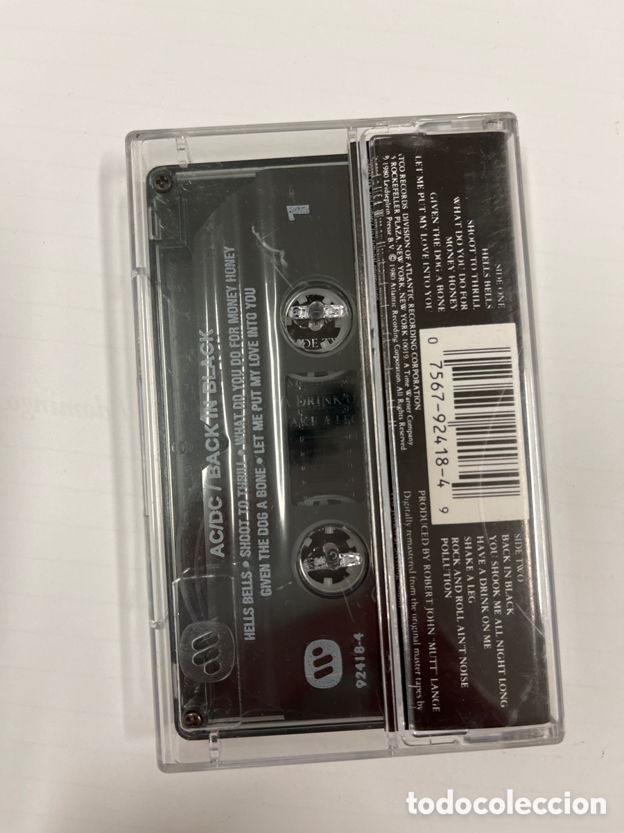 Casetes antiguos: AC/DC - BACK IN BLACK - Foto 2