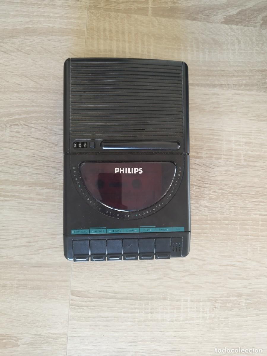 Casetes antiguos: Grabadora de cassette Philips D6280 - Foto 1