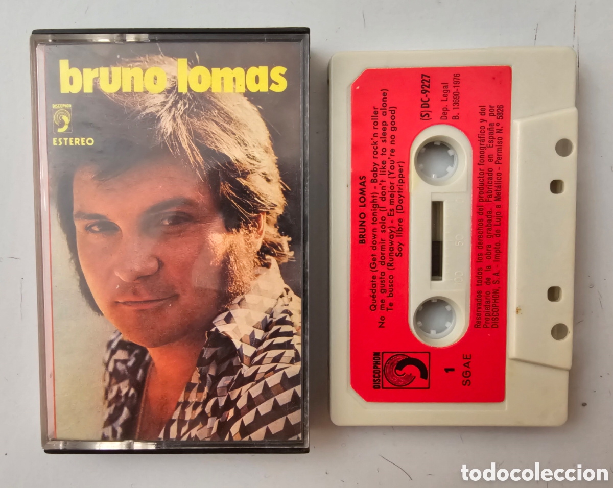 Casetes antiguos: CASSETTE BRUNO LOMAS (Espa&ntilde;a - Discophon - 1976) - Foto 1