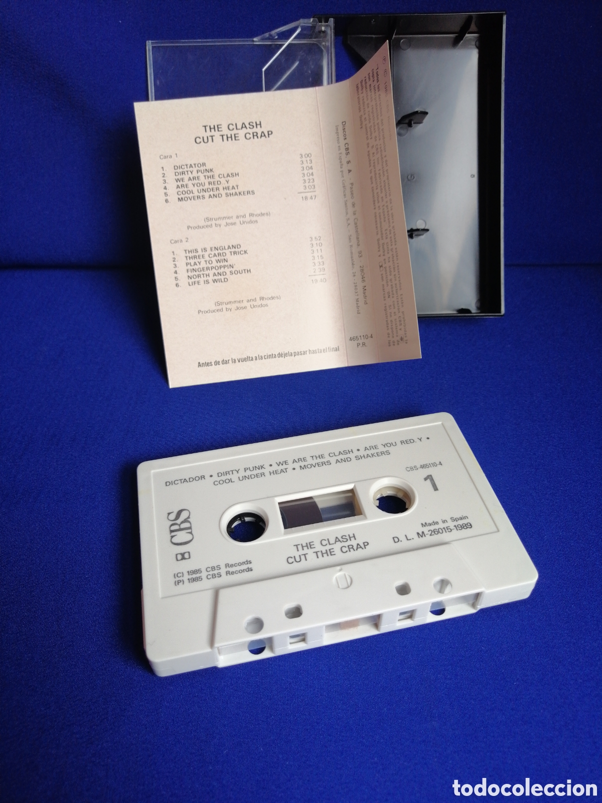 Casetes antiguos: THE CLASH CUT THE CRAP 1985 - Foto 3