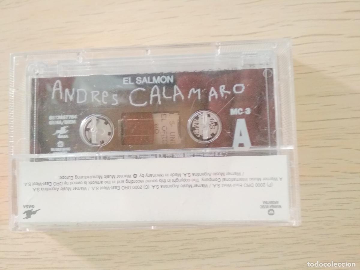 Casetes antiguos: ANDR&Eacute;S CALAMARO - EL SALMON - MC 3 - WARNER - Foto 2