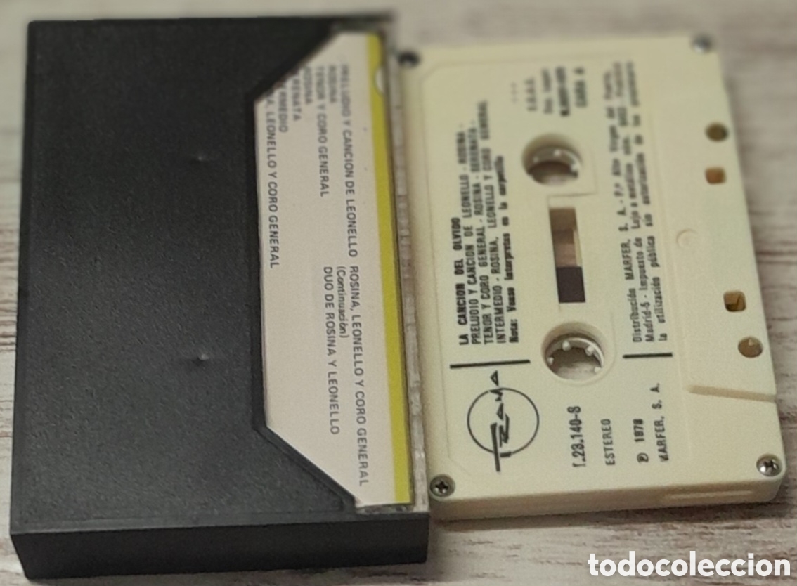 Casetes antiguos: LA CANCION DEL OLVIDO - Foto 2