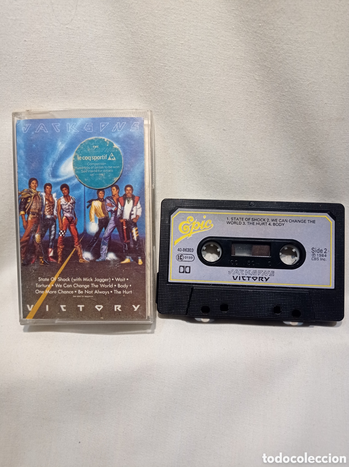 Casetes antiguos: CASETE JACKSONS VICTORY 1984 EPIC UK. - Foto 1