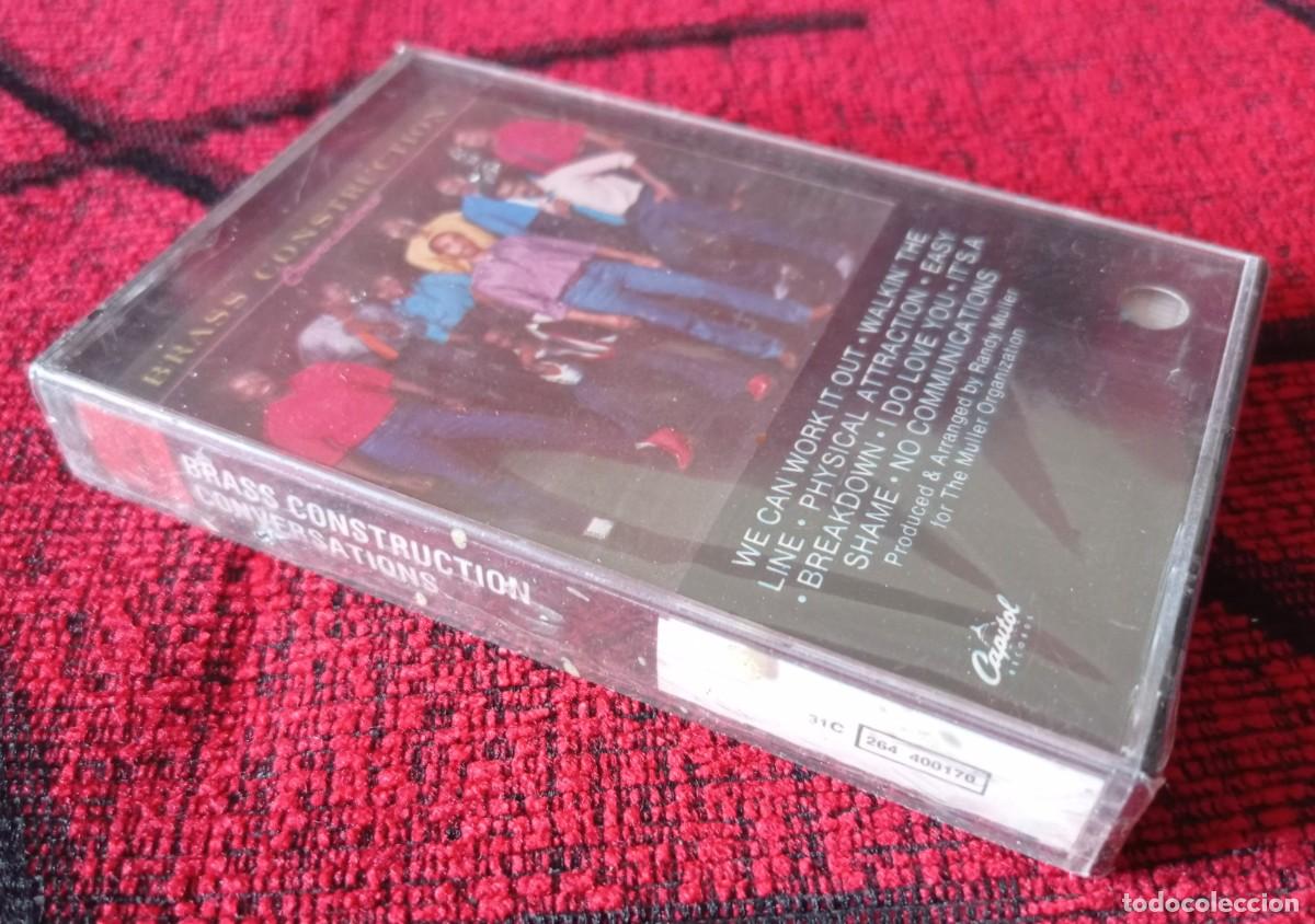 Casetes antiguos: BRASS CONSTRUCTION ** Conversations ** CASSETTE ORIGINAL 1983 PRECINTADO - Foto 3
