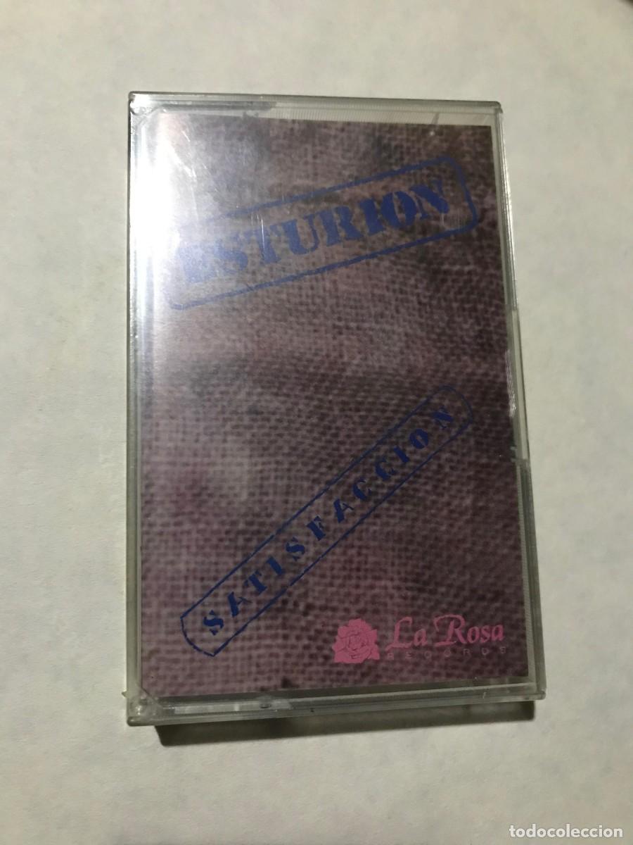 Alte Kassetten: ESTURION - SATISFACCION CASSETTE CINTA - LA ROSA 1991 - HARD ROCK HEAVY METAL NUEVO PRECINTADO