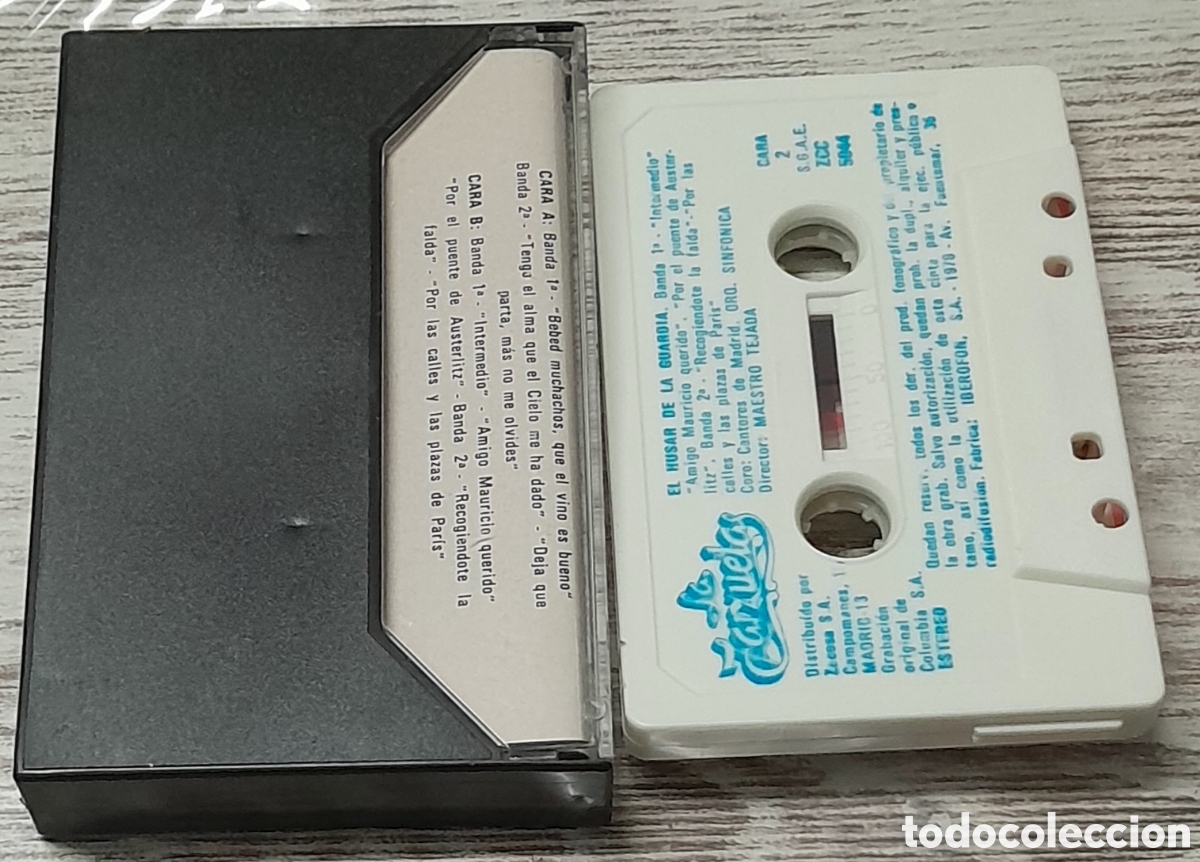 Casetes antiguos: EL HUSAR DE LA GUARDIA - LA ZARZUELA 44 - Foto 2