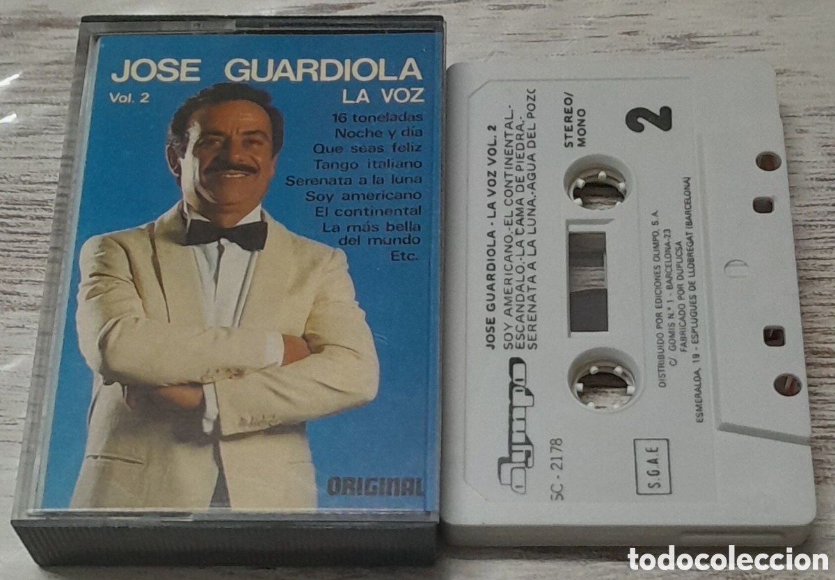 Casetes antiguos: JOSE GUARDIOLA LA VOZ VOL. 2 - Foto 1