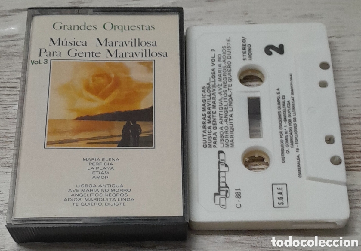 Alte Kassetten: M&Uacute;SICA MARAVILLOSA PARA GENTE MARAVILLOSA VOL. 3